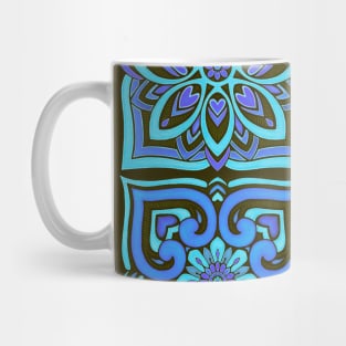 Moroccan Tiles - cornflower blue Mug